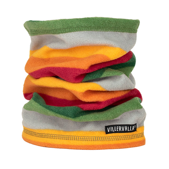 Fleece Tube Scarf: Forest Stripe