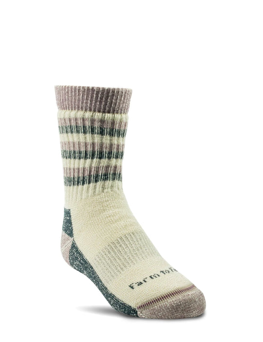 Kids Wool Crew Sock: Kittery Desert Tan