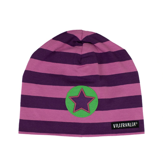 Beanie Stripes Plum/Fuchsia