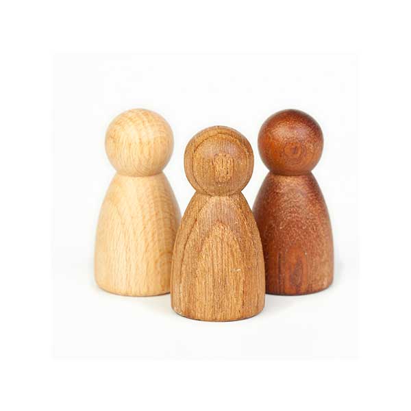 3 Nins® 3 Woods - Biddle and Bop-Wooden Figures-Grapat