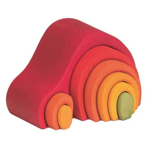 Arch House Building Set: Red - Biddle and Bop-Stacking Toys-Gluckskafer