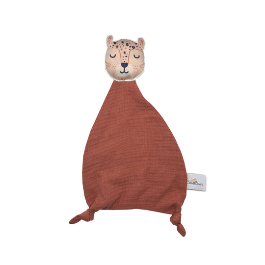 Lovey Blanket: Panther Double Gauze Marsala