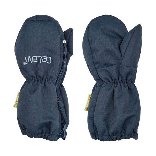 Waterproof Winter Mittens: Navy