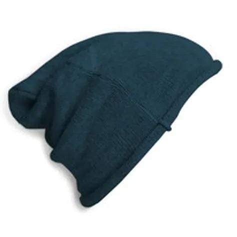 Cashmere and Merino Wool Beanie Hat: Canard
