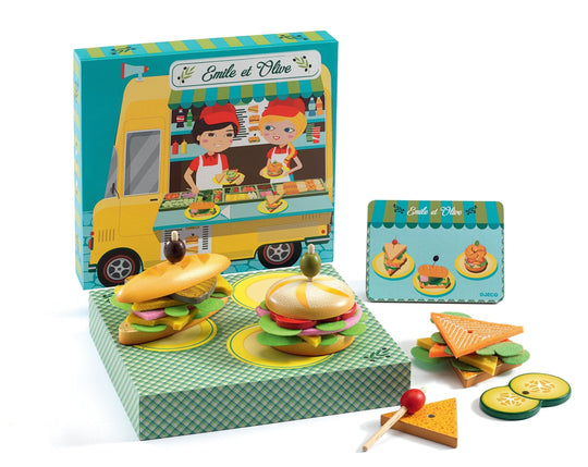 Emile & Olive Food Truck Sandwich Role Play Set