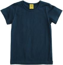 Organic Cotton Short Sleeve Top, Dark Blue Clothing  at Biddle and Bop