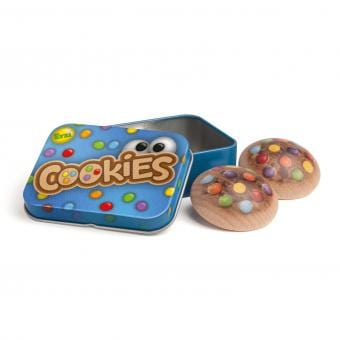 Wooden Play Food: Cookies in a Tin