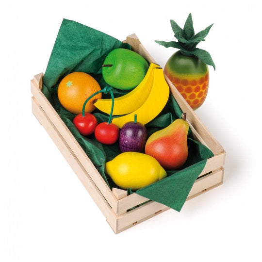 Wooden Play Food Set: Assorted Fruits