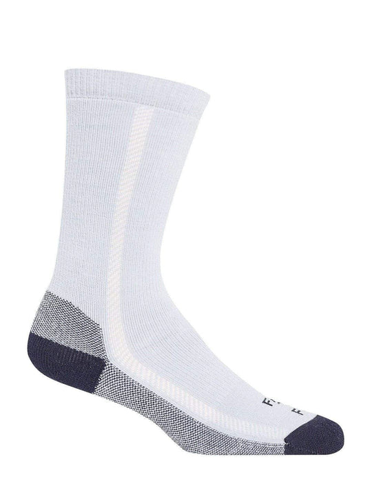 Women's Midweight Wool Crew Sock: No Fly Zone in Madison Blue Fog