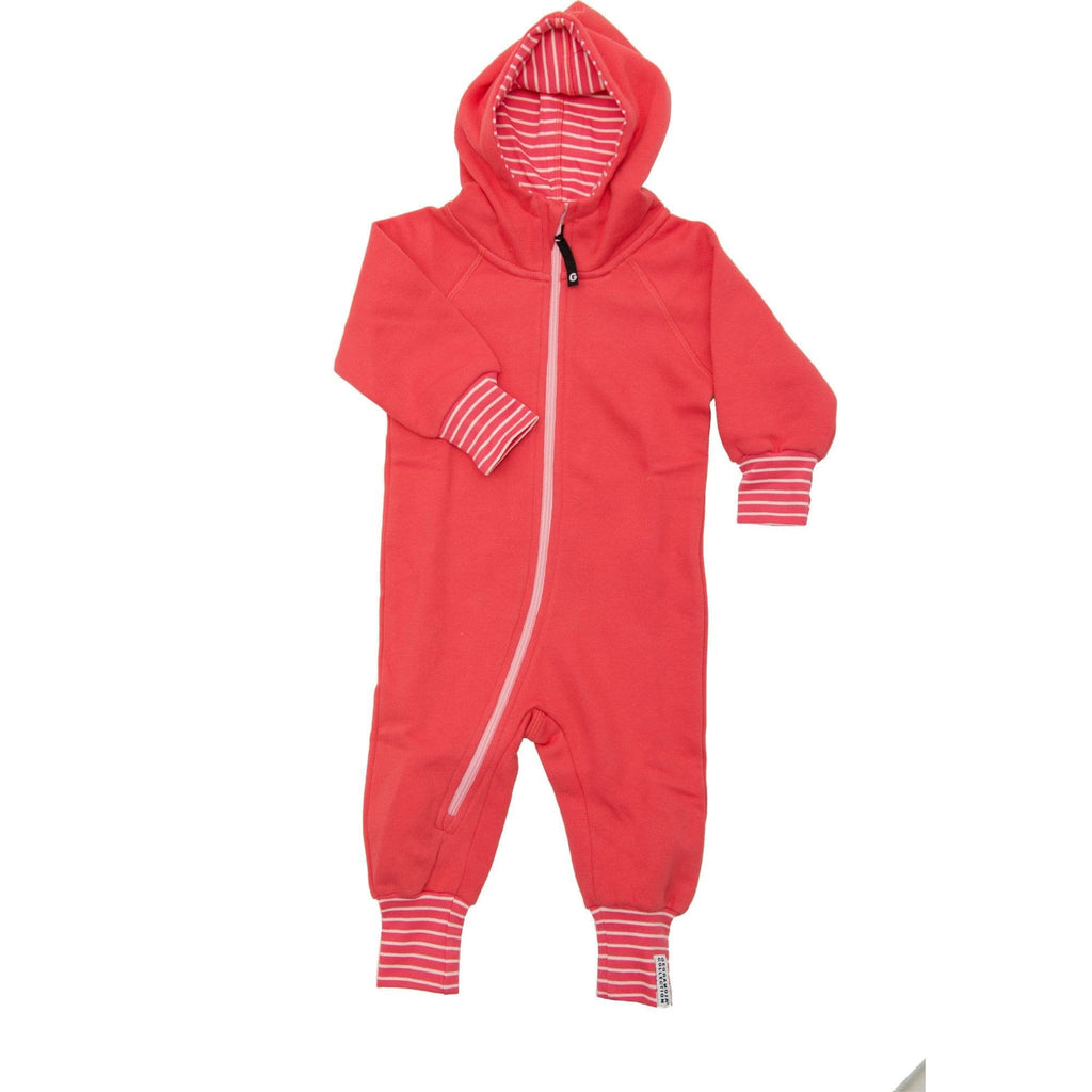 Jumpsuit: Raspberry Clothing  at Biddle and Bop