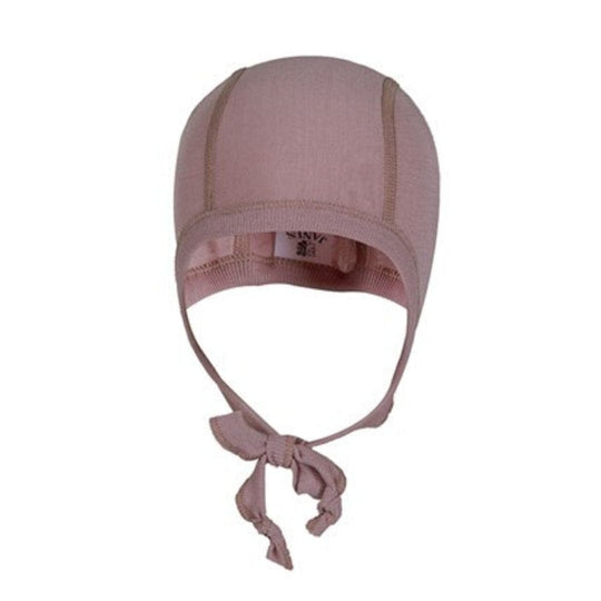 LightWool Baby Pilot Cap: Mauve