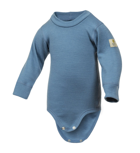 Merino Wool Bodysuit: Blue