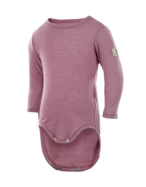 Merino Wool Bodysuit: Pink