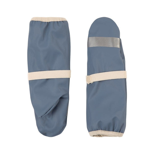Vilnius Recycled Rain Mittens: Flintstone Blue