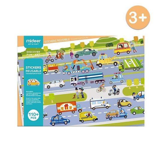 Reusable Sticker Activity Pad: Transportation
