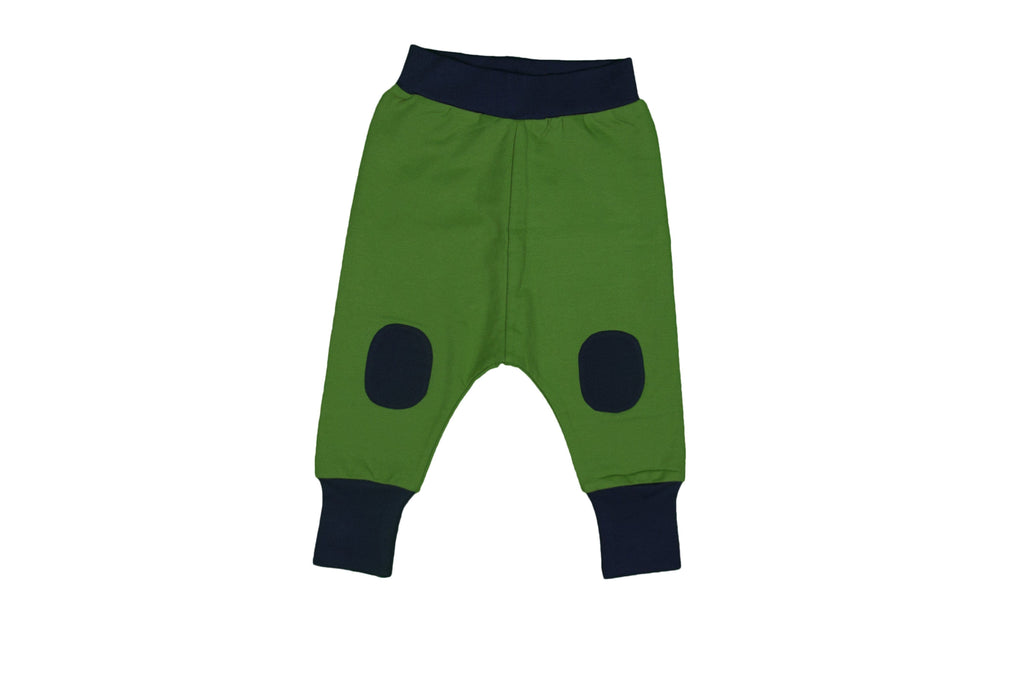 Knee Patch Baggy Pant: Green and Blue Clothing  at Biddle and Bop