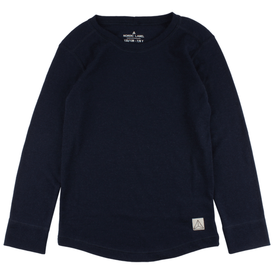 Nordic Label Wool Base Layer Top: Total Eclipse (Navy)