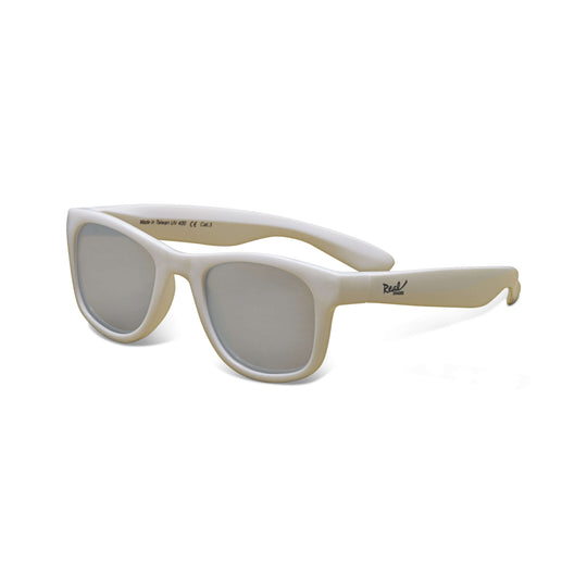 Surf Sunglasses: White (Unbreakable, 100% UVA UVB Protection)