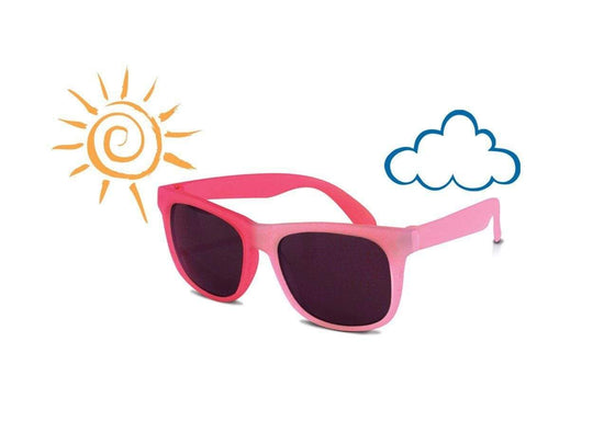 UV Color Changing Children's Sunglasses: Light Pink-Pink Switch