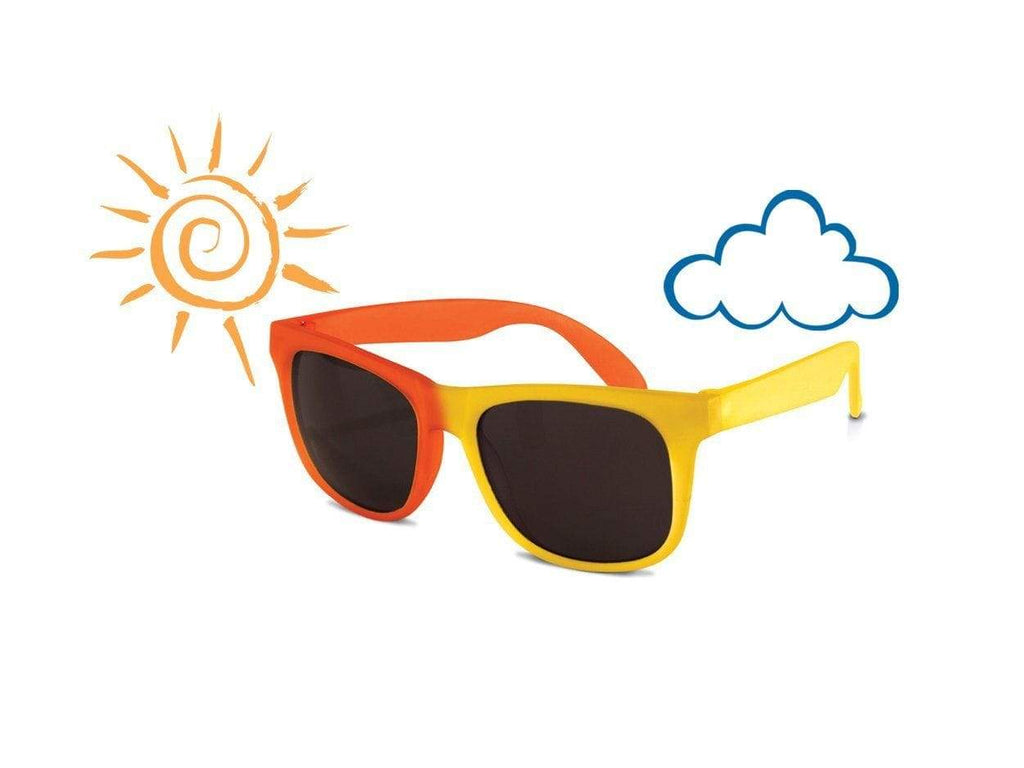 UV Color Changing Children's Sunglasses: Yellow-Orange Switch, Youth 7yr+ care  at Biddle and Bop