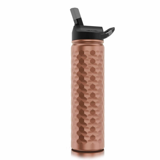 SIC Stainless Water Bottle: 27oz in Hammered Copper