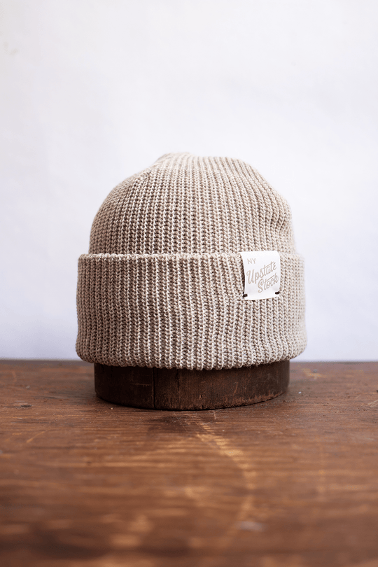 Upcycled Wool Watchcap: Parchment