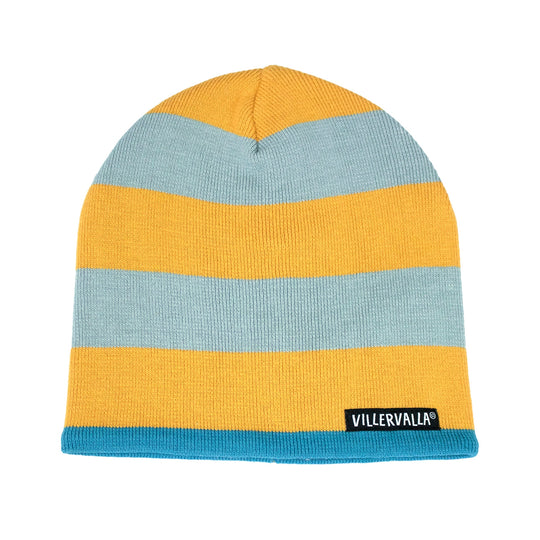 Winter Fleece Lined Knit Hat: Saffron / Fossil
