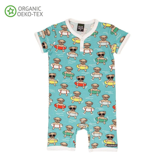 Summer Suit: Swimming Dogs Wave