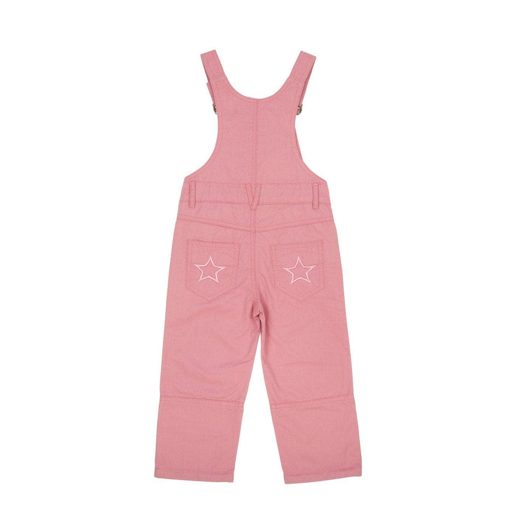 Bibbed Overalls: Fuchsia Pink Pants  at Biddle and Bop