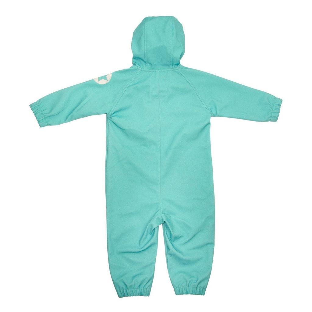 Softshell Waterproof Breathable One Piece Overall Suit: Wave Blue Gear  at Biddle and Bop