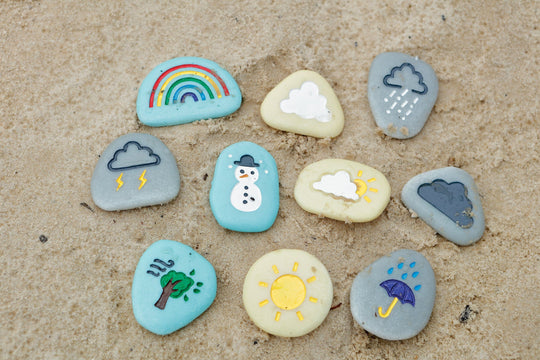 Sensory Play Stones: Weather