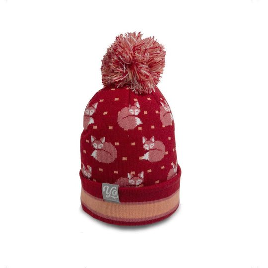 Kids Winter Beanie: Sleepy Fox