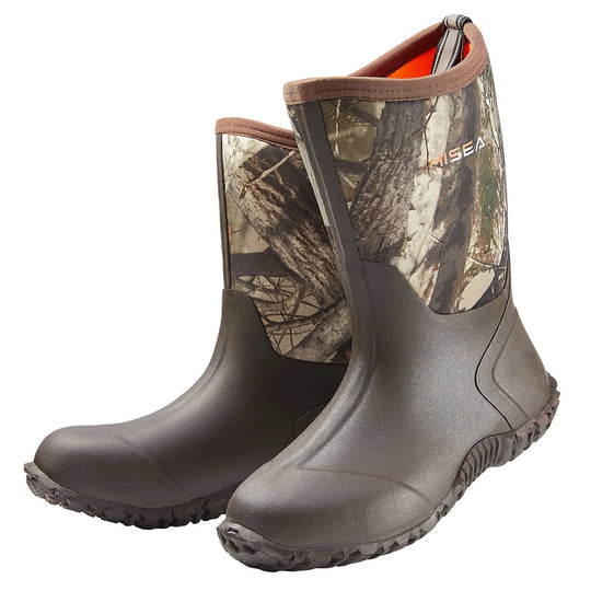 Neoprene Rubber Rain Boots: Camo