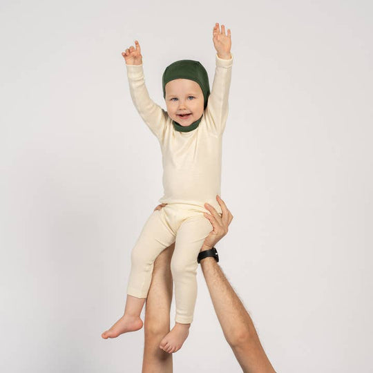 Base Layer Merino Wool Balaclava, Dark Green