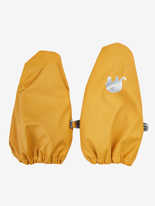 Fleece Lined Waterproof Over Mittens: Goldenrod
