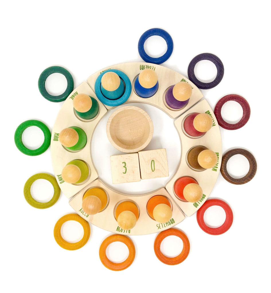12 Piece Ring Set for Perpetual Calendar - Biddle and Bop-Loose Parts-Grapat