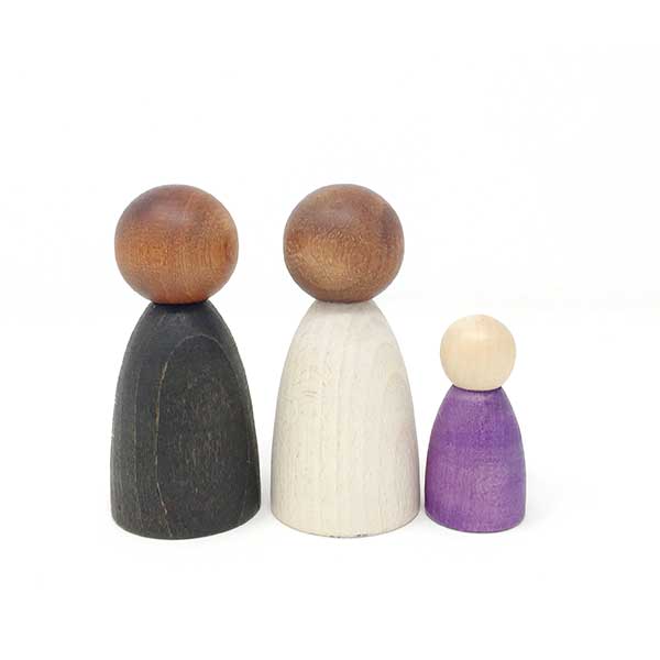 Adult Nins®: Dark Wood - Biddle and Bop-Wooden Figures-Grapat