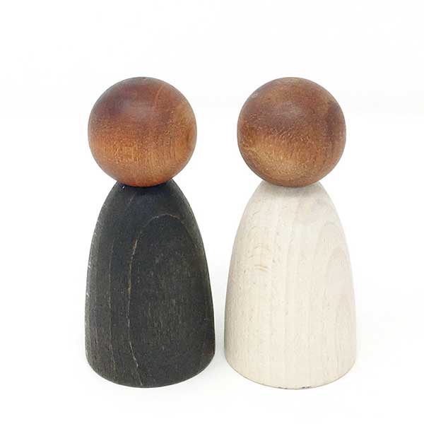 Adult Nins®: Dark Wood - Biddle and Bop-Wooden Figures-Grapat