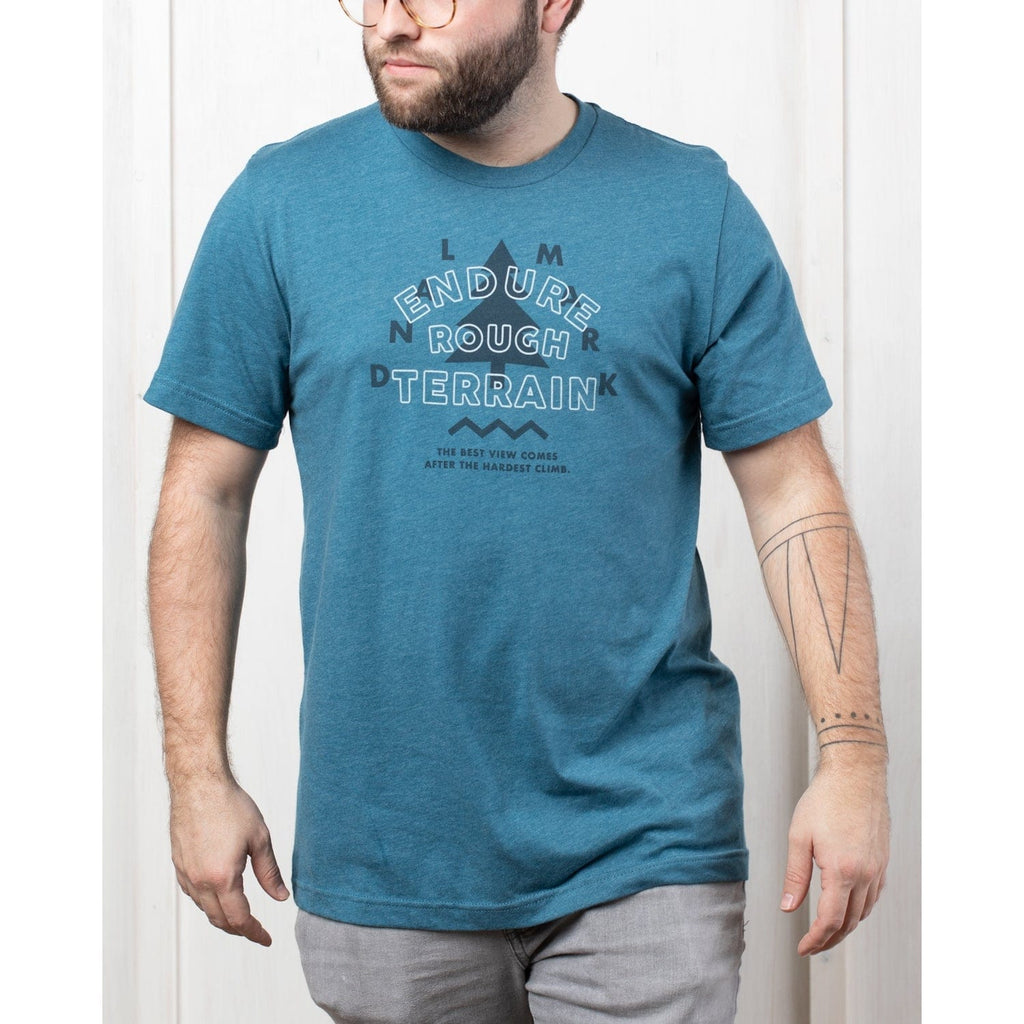 Adult T-shirt: Endure Rough Terrain - Biddle and Bop-Short Sleeve Tees-The Landmark Project