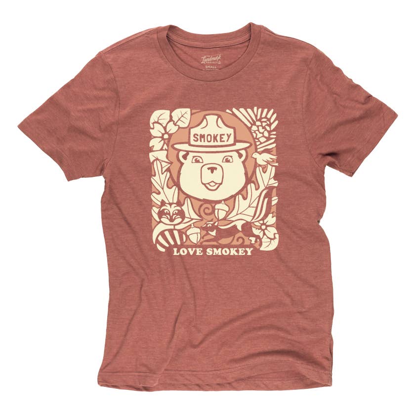 Adult T-shirt: Love Smokey - Biddle and Bop-Short Sleeve Tees-The Landmark Project