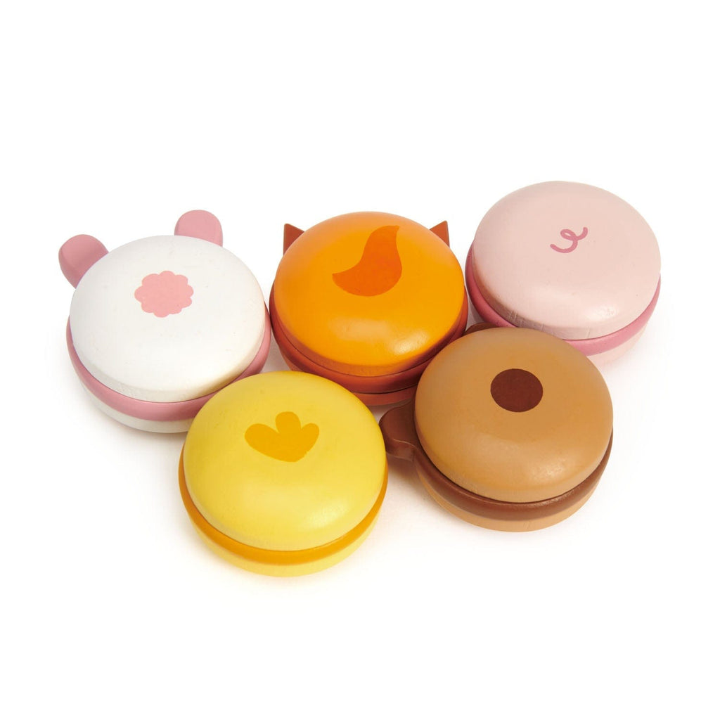 Animal Macarons Wooden Play Toy - Biddle and Bop-Play Kitchen Food-Tender Leaf Toys