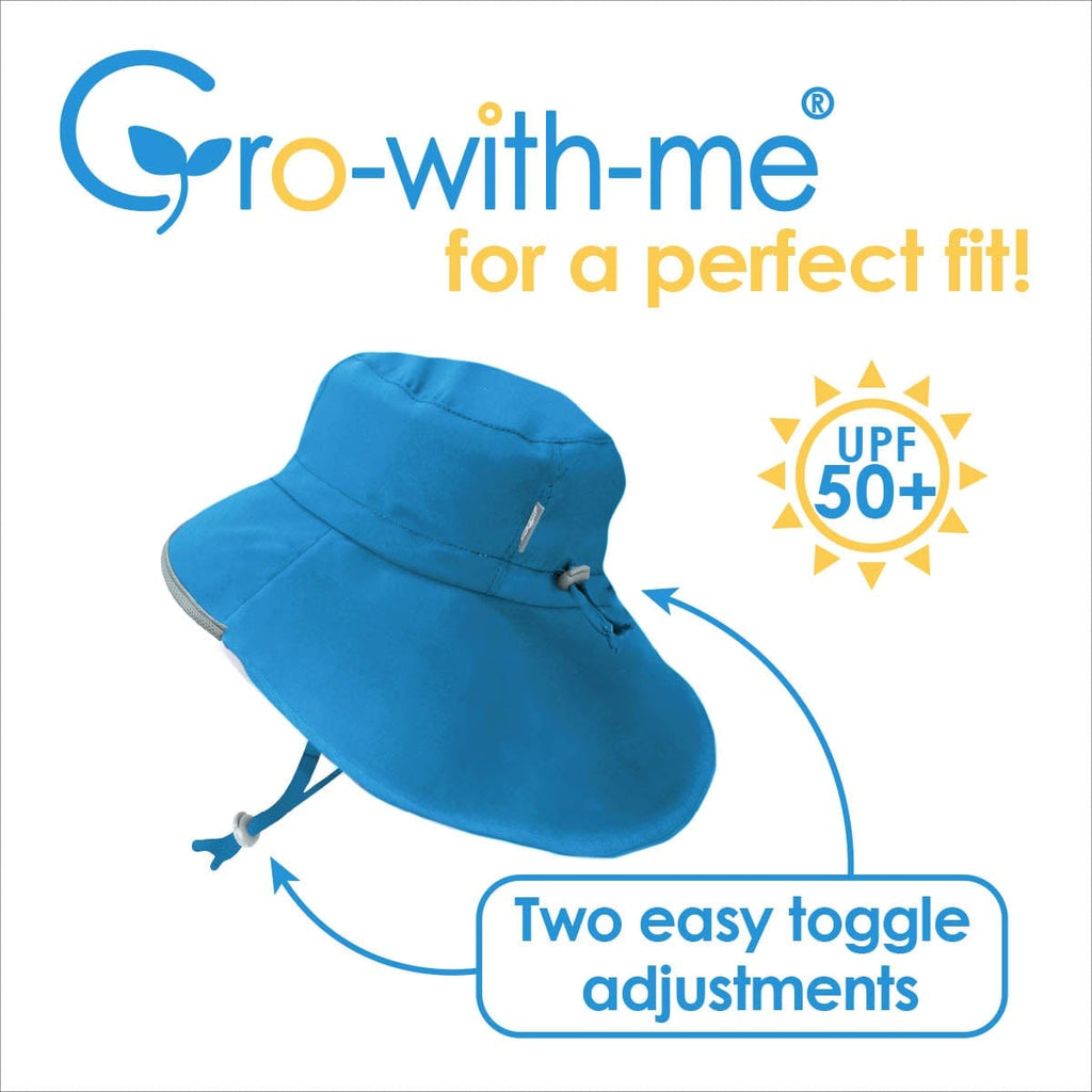 Aqua-Dry Adventure Sun Hat: Sea Turtle - Biddle and Bop-Summer Hats-Jan and Jul