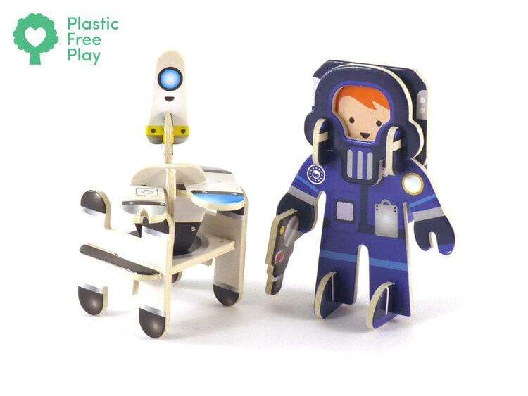 Astronauts and Robots Eco Friendly Character Playset - Biddle and Bop-Toys-Playpress Toys