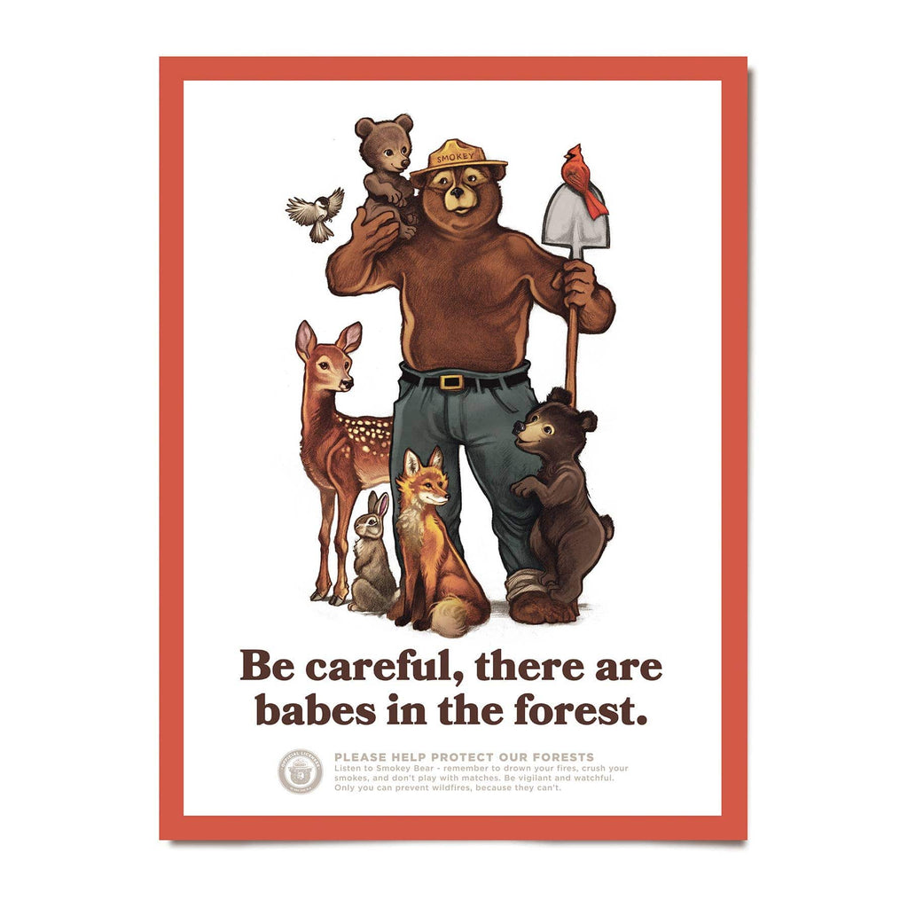 Babes in the Forest - 12x16 Poster - Biddle and Bop-Wall Art-The Landmark Project