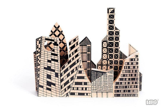 BAJO Double-sided City Puzzle Blocks