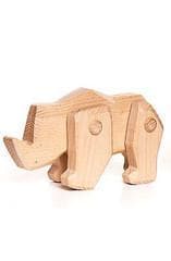 Bajo Tobe Wooden Figure: Rhino
