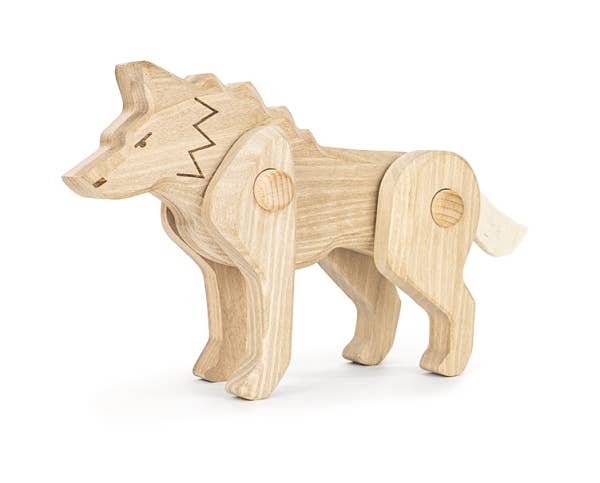 Endangered Animals Wooden Toy - Rhino