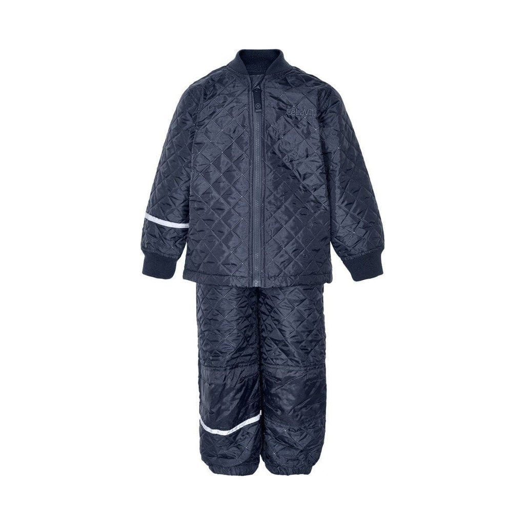 Quilted Thermal Set: Dark Navy Gear  at Biddle and Bop