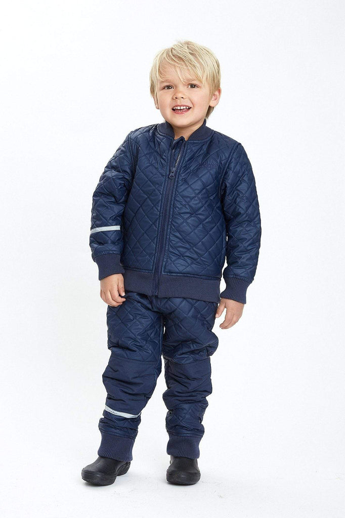 Quilted Thermal Set: Dark Navy Gear  at Biddle and Bop