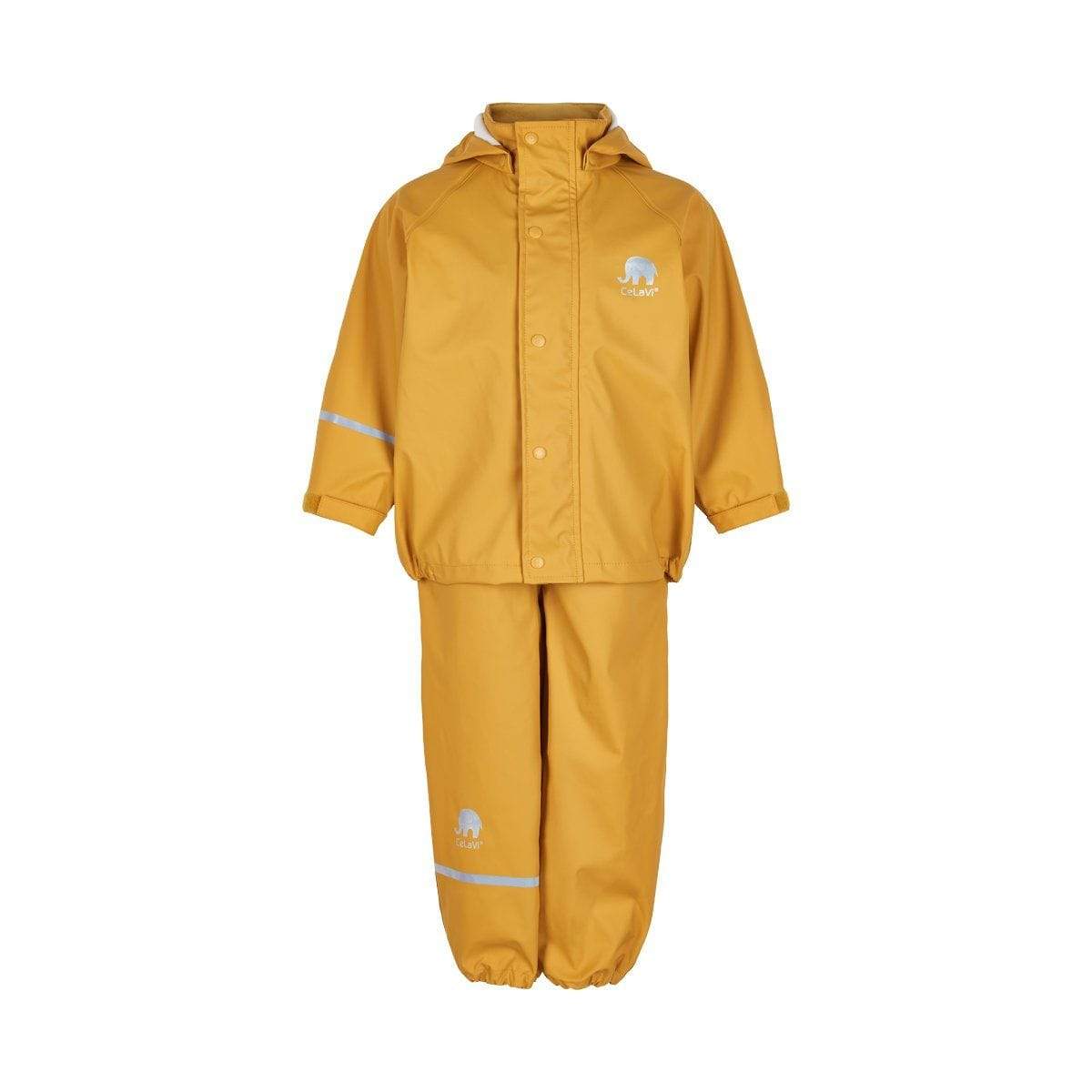 backpacking rain gear set CeLaVi Rain Set Basic Mineral Yellow